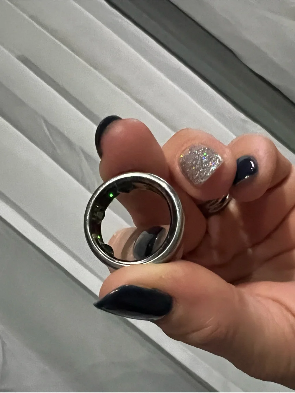 Oura Ring Gen 3 Horizon Silver-Size 8